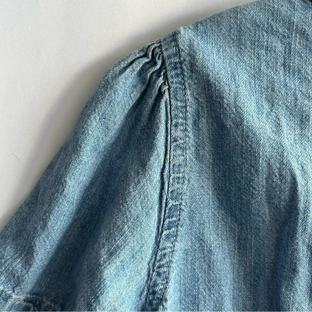 Gap Chambray Short Sleeve Denim Dress
